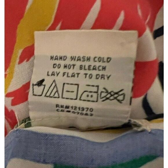 Flying Tomato Womens M/L Duster Kimono White Multi Hibiscus Print 3/4 Sleeves - Picture 9 of 9